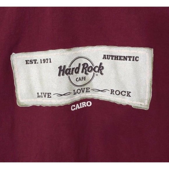 Vintage Hard Rock Cafe T Shirt Cairo Souvenir Authentic Hard Rock Cafe Size MD - Picture 2 of 7